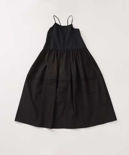 JOURNAL STANDARD（ジャーナルスタンダード）の「タイプライターストレッチコクーンキャミワンピース（ワンピース・レディース・ブラック/ブラウン・FREE）」の5枚目の写真