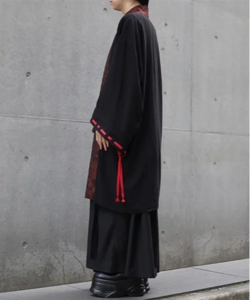 REZEN(リゼン)の「パールチェーンジャカード羽織(その他アウター・メンズ・レンガ/グレー/レッドパープル・MEDIUM/LARGE)」の8枚目の写真