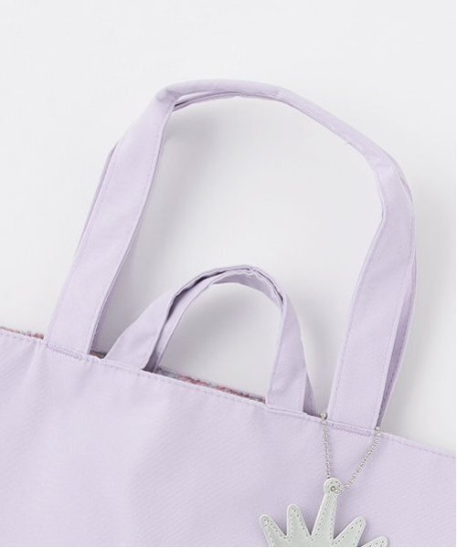 petit main（プティマイン）の「刺しゅうレッスンバッグ（トートバッグ・キッズ・ネイビー/ラベンダー・F）」の7枚目の写真