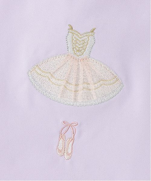 petit main（プティマイン）の「刺しゅうレッスンバッグ（トートバッグ・キッズ・ネイビー/ラベンダー・F）」の10枚目の写真