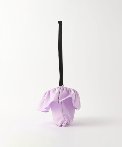 green label relaxing（グリーンレーベルリラクシング）の「フリル 巾着 ポシェット（ショルダーバッグ・キッズ・ブラック/ライラック/ナチュラル・FREE）」の11枚目の写真