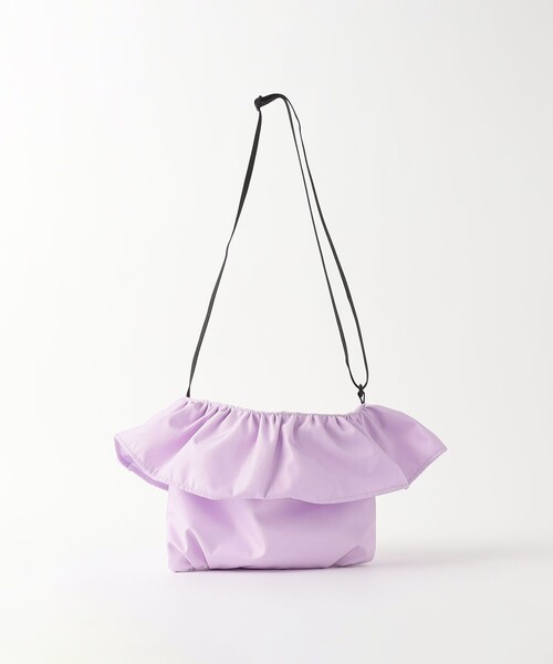 green label relaxing（グリーンレーベルリラクシング）の「フリル 巾着 ポシェット（ショルダーバッグ・キッズ・ブラック/ライラック/ナチュラル・FREE）」の12枚目の写真