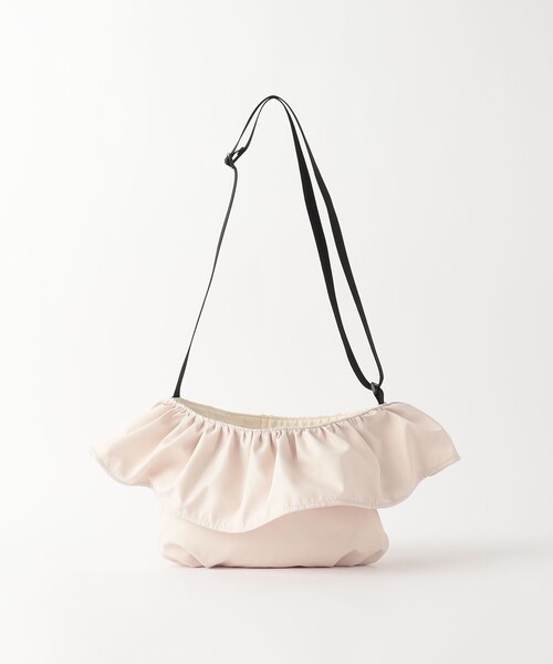 green label relaxing（グリーンレーベルリラクシング）の「フリル 巾着 ポシェット（ショルダーバッグ・キッズ・ブラック/ライラック/ナチュラル・FREE）」の19枚目の写真