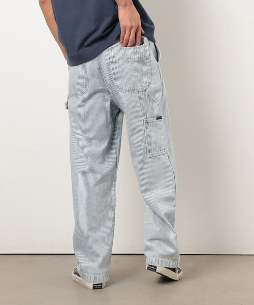 Purple&Yellow（パープルアンドイエロー）の「ホワイトブリーチヒッコリーペインターパンツ（その他パンツ・メンズ・ネイビー・X-SMALL/SMALL/MEDIUM/LARGE）」の7枚目の写真