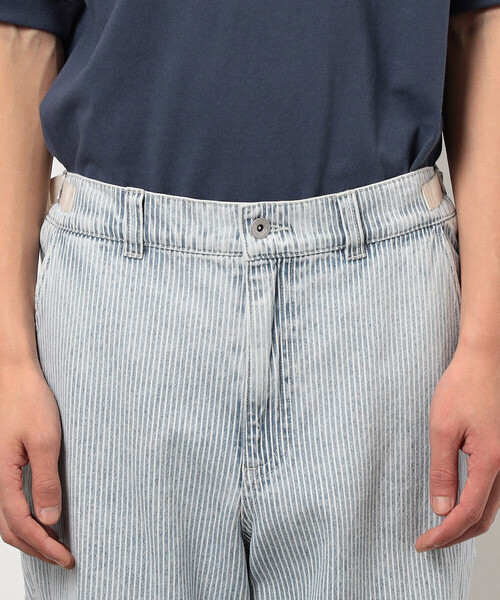 Purple&Yellow（パープルアンドイエロー）の「ホワイトブリーチヒッコリーペインターパンツ（その他パンツ・メンズ・ネイビー・X-SMALL/SMALL/MEDIUM/LARGE）」の17枚目の写真