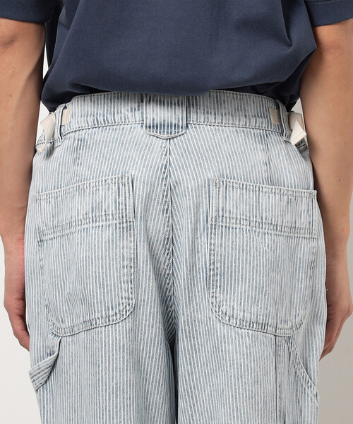 Purple&Yellow（パープルアンドイエロー）の「ホワイトブリーチヒッコリーペインターパンツ（その他パンツ・メンズ・ネイビー・X-SMALL/SMALL/MEDIUM/LARGE）」の18枚目の写真