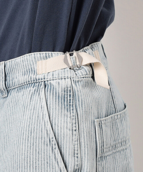 Purple&Yellow（パープルアンドイエロー）の「ホワイトブリーチヒッコリーペインターパンツ（その他パンツ・メンズ・ネイビー・X-SMALL/SMALL/MEDIUM/LARGE）」の21枚目の写真