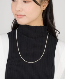 Harpo | 【Harpo/アルポ】シルバー ネックレス ナバホパール ビーズ3mm/全長25㎝(ネックレス)