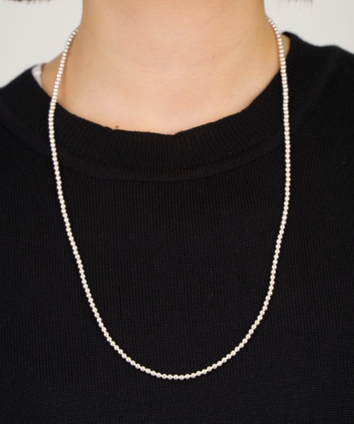 Harpo（アルポ）の「【Harpo/アルポ】シルバー ネックレス ナバホパール ビーズ3mm/全長25㎝（ネックレス・レディース・シルバー・FREE）」の6枚目の写真