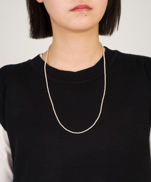 Harpo（アルポ）の「【Harpo/アルポ】シルバー ネックレス ナバホパール ビーズ3mm/全長25㎝（ネックレス・レディース・シルバー・FREE）」の7枚目の写真