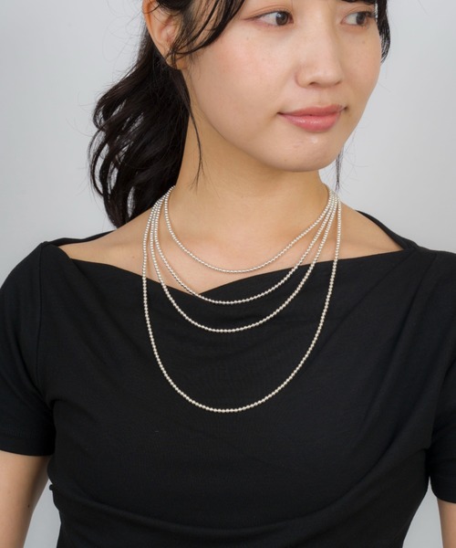 Harpo（アルポ）の「【Harpo/アルポ】シルバー ネックレス ナバホパール ビーズ3mm/全長25㎝（ネックレス・レディース・シルバー・FREE）」の10枚目の写真