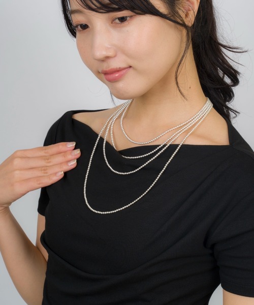 Harpo（アルポ）の「【Harpo/アルポ】シルバー ネックレス ナバホパール ビーズ3mm/全長25㎝（ネックレス・レディース・シルバー・FREE）」の11枚目の写真