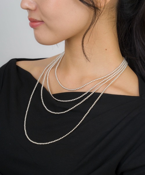 Harpo（アルポ）の「【Harpo/アルポ】シルバー ネックレス ナバホパール ビーズ3mm/全長25㎝（ネックレス・レディース・シルバー・FREE）」の13枚目の写真