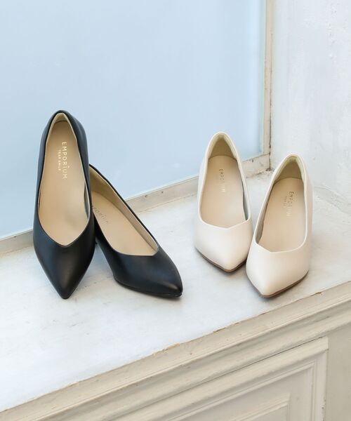 Green　Parks（グリーンパークス）の「ETS.クッションパンプス（パンプス・レディース・ブラック/アイボリー・S/L/M/XS/XL）」の5枚目の写真