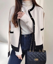 aquagarage | バイカラーカーディガン(カーディガン/ボレロ)