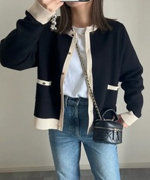 aquagarage | バイカラーカーディガン(カーディガン/ボレロ)