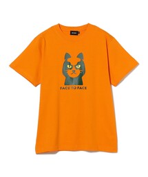 BEAMS PLUSオレンジ 半袖シャツ L BEAMS PLUS（ビームスプラス）の「BEAMS PLUS / シアサッカー