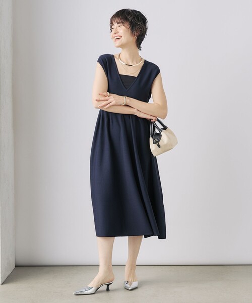 NOLLEY’S（ノーリーズ）の「《手洗い可能》2WAYノースリーブニットワンピース（ワンピース・レディース・ブラック/ネイビー/ブラック系その他3・38）」の14枚目の写真