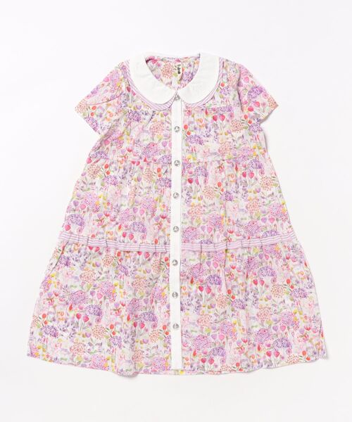 美品　ninitaニニータ　小鳥花柄ワンピース 美品 ninitaニニータ 小鳥花柄ワンピース