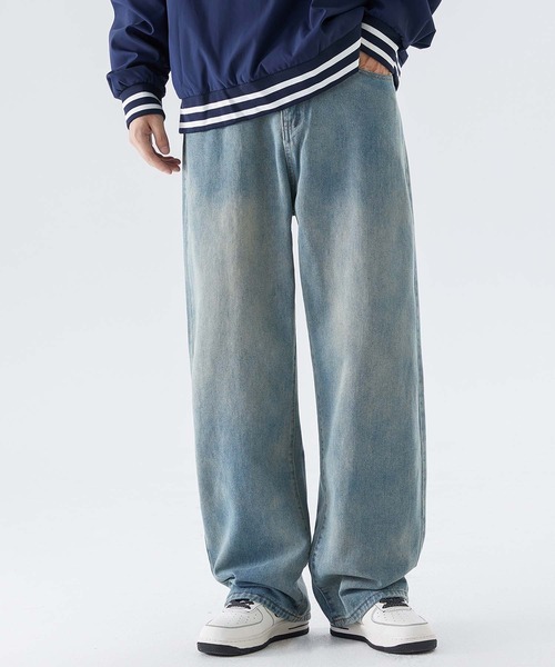 aimoha(アイモハ)の「aimoha men ヴィンテージ風デニム(デニムパンツ・メンズ・ブルー/ダークグレー・LARGE/MEDIUM/X-LARGE/XX-LARGE)」の2枚目の写真