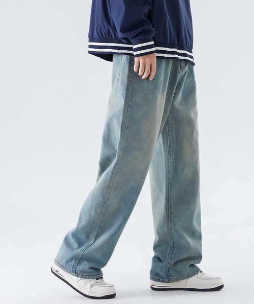 aimoha(アイモハ)の「aimoha men ヴィンテージ風デニム(デニムパンツ・メンズ・ブルー/ダークグレー・LARGE/MEDIUM/X-LARGE/XX-LARGE)」の13枚目の写真