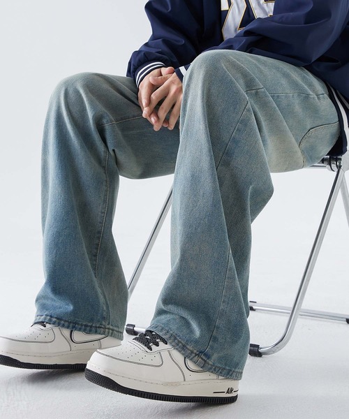 aimoha(アイモハ)の「aimoha men ヴィンテージ風デニム(デニムパンツ・メンズ・ブルー/ダークグレー・LARGE/MEDIUM/X-LARGE/XX-LARGE)」の14枚目の写真