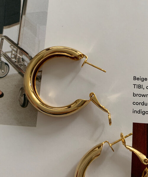 DouDou（ドゥドゥ）の「フープピアス（ピアス（両耳用）・レディース・ゴールド/シルバー・FREE）」の8枚目の写真