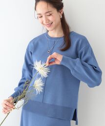 セットアップ」に該当するニット/セーター（ブルー・ネイビー