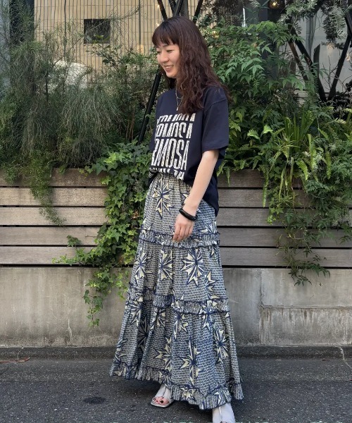 ROSE BUT スカート セール】(mag.by c)PRINT TIERED SKIRT（スカート）｜ROSE BUD