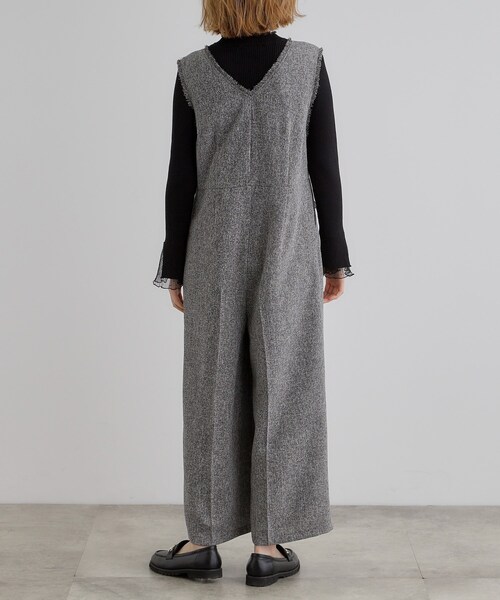 grove（グローブ）の「ツイードサロペット（サロペット/オーバーオール・レディース・ブラック/グレー・02/03/01/04/05）」の13枚目の写真