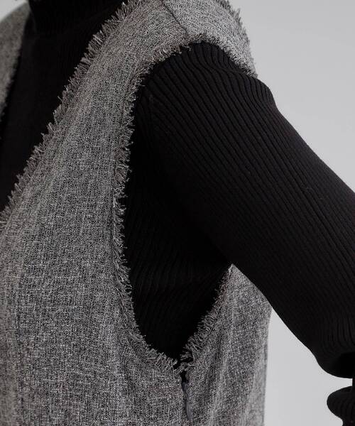 grove（グローブ）の「ツイードサロペット（サロペット/オーバーオール・レディース・ブラック/グレー・02/03/01/04/05）」の15枚目の写真