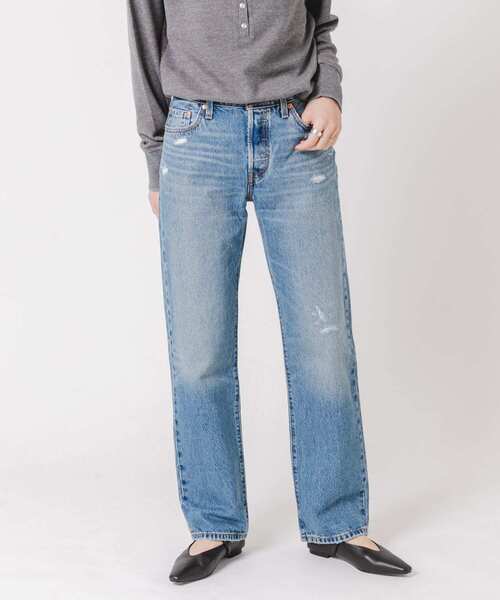 【新品】LEVI'S 501 90s WORN IN デニムパンツ W28 青 Levi's 501 90S（デニムパンツ）｜Levi's（リーバイス）の