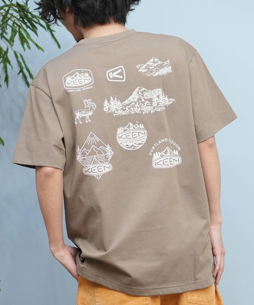 KEEN（キーン）の「【ムラサキスポーツ限定】KEEN/キーン 半袖Tシャツ バックプリント 吸汗速乾 1031501/1031502/1031503（Tシャツ/カットソー・メンズ・ブラック/カーキブラウン/ホワイト・XL/L/M/S）」の3枚目の写真