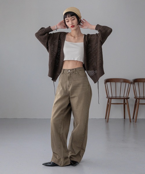 LOWRYS FARM（ローリーズファーム）の「スカーフ５３＊５３ 320817（バンダナ/スカーフ・レディース・オフホワイト/ブラウン/ブラック・FREE）」の16枚目の写真