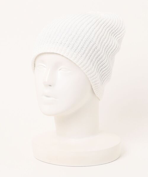 polcadot（ポルカドット）の「COOL TOUGH SINGILE WATCH／接触冷感 シングルワッチ（ニットキャップ/ビーニー・レディース・ライトグレー/アイボリー/ブラック/グレイッシュベージュ/ライトブルー/ベージュ・FREE）」の2枚目の写真