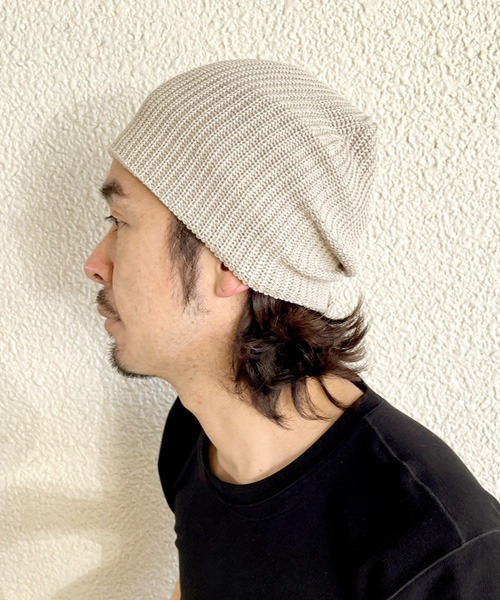 polcadot（ポルカドット）の「COOL TOUGH SINGILE WATCH／接触冷感 シングルワッチ（ニットキャップ/ビーニー・レディース・ライトグレー/アイボリー/ブラック/グレイッシュベージュ/ライトブルー/ベージュ・FREE）」の9枚目の写真