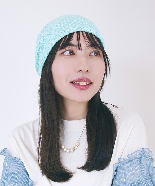 polcadot（ポルカドット）の「COOL TOUGH SINGILE WATCH／接触冷感 シングルワッチ（ニットキャップ/ビーニー・レディース・ライトグレー/アイボリー/ブラック/グレイッシュベージュ/ライトブルー/ベージュ・FREE）」の11枚目の写真