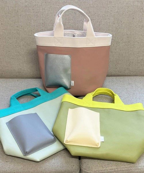 ROOTOTE（ルートート）の「ルートート / SN.デリ.クロレ-C（トートバッグ・レディース・ミント/イエロー/ホワイト/ピンク/ブラック/シルバー・FREE）」の9枚目の写真