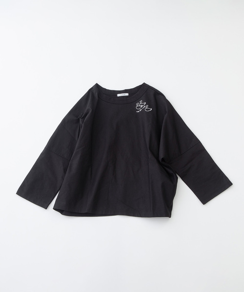 USコットン天竺布帛7分袖カットソー セール】USコットン天竺布帛7分袖カットソー（Tシャツ