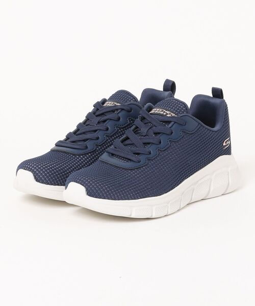 SKECHERS(スケッチャーズ)の「【SKECHERS】BOBS B FLEXM - VISIO(スニーカー・レディース・ブラック/ネイビー・22.5cm/23.0cm/23.5cm/24.0cm/25.0cm/24.5cm)」の1枚目の写真
