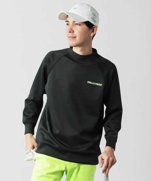 ゴルフ モックネックシャツ ハイネックTシャツ メンズ ゴルフ