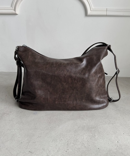 Loueme（ルエム）の「ヴィンテージライク2WAYリボンショルダーバッグ（ショルダーバッグ・レディース・ブラウン/ダークブラウン/ブラック・FREE）」の20枚目の写真