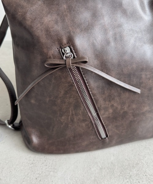 Loueme（ルエム）の「ヴィンテージライク3WAYリボンショルダーバッグ（ショルダーバッグ・レディース・ブラウン/ダークブラウン/ブラック・FREE）」の19枚目の写真