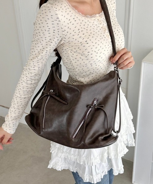 [JOLLY] RETRO LEV 2-WAY ショルダー バッグ (5 COLOR) quaranciel ショルダーバッグ バッグ quaranciel: フロント