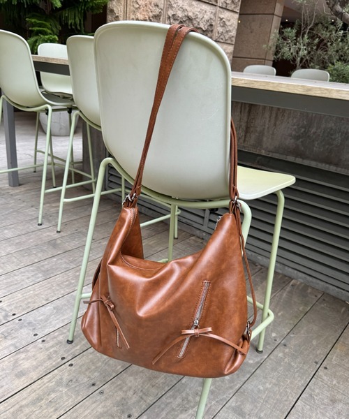 Loueme（ルエム）の「ヴィンテージライク2WAYリボンショルダーバッグ（ショルダーバッグ・レディース・ブラウン/ダークブラウン/ブラック・FREE）」の15枚目の写真