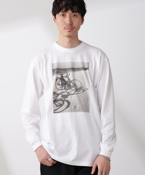 NANO universe(ナノユニバース)の「「着るアート」Herbert List/Magnum Photos Tシャツ長袖GERMANY(Tシャツ/カットソー・メンズ・オフホワイト・M/L)」の2枚目の写真