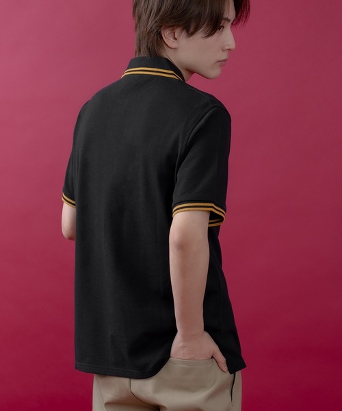 SIDEWAY STANCE（サイドウェイスタンス）の「【SIDEWAY STANCE】鹿の子 ワンポイント ポロシャツ（ポロシャツ・メンズ・ネイビー/ブラック/杢グレー/ホワイト・SMALL/MEDIUM/LARGE/X-LARGE）」の11枚目の写真