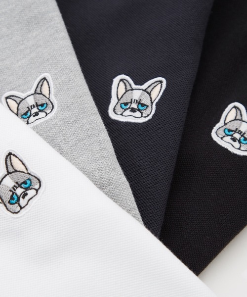 SIDEWAY STANCE（サイドウェイスタンス）の「【SIDEWAY STANCE】鹿の子 ワンポイント ポロシャツ（ポロシャツ・メンズ・ネイビー/ブラック/杢グレー/ホワイト・SMALL/MEDIUM/LARGE/X-LARGE）」の22枚目の写真