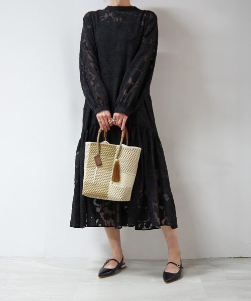 WOVEN（ウーヴン）の「WOVEN (ウーヴン) /プティトート メキシコ製 ミニバッグ メルカドバッグ かごバッグ レザーハンドル ミニトート マルシェバッグ（かごバッグ・レディース・ネイビー/ブルー系その他/ゴールド/ブラック×ベージュ/ブラック系その他/シルバー/ブラック・FREE）」の14枚目の写真