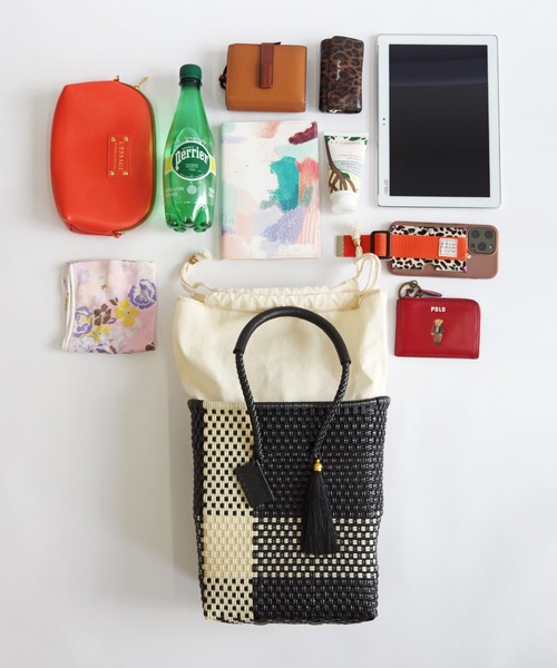 WOVEN（ウーヴン）の「WOVEN (ウーヴン) /プティトート メキシコ製 ミニバッグ メルカドバッグ かごバッグ レザーハンドル ミニトート マルシェバッグ（かごバッグ・レディース・ネイビー/ブルー系その他/ゴールド/ブラック×ベージュ/ブラック系その他/シルバー/ブラック・FREE）」の21枚目の写真